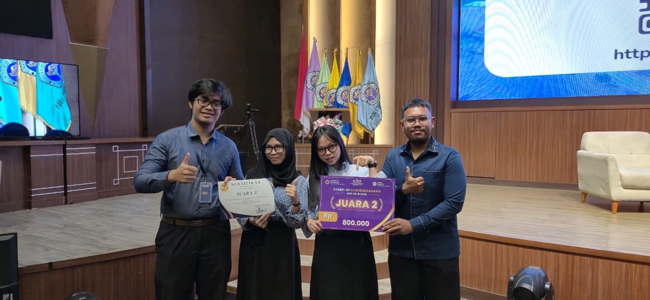 Juara 2 Kompetisi Start-Up Kewirausahaan 8th Gunadarma Industrial Engineering Fair (GIEF) 2026